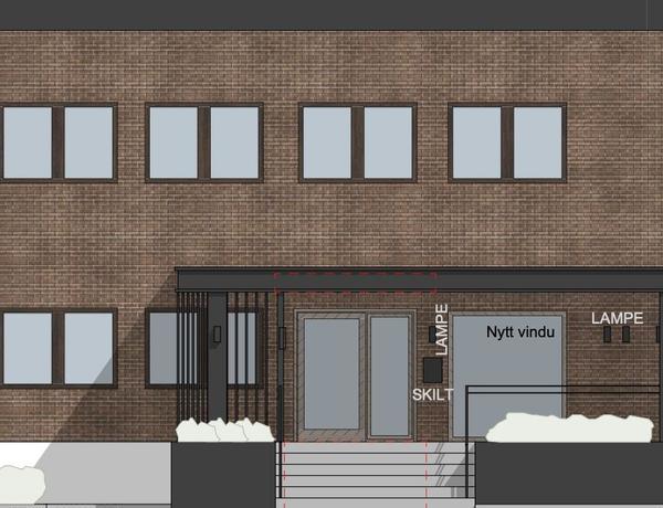 Nytt inngangsparti i Terminalen 4